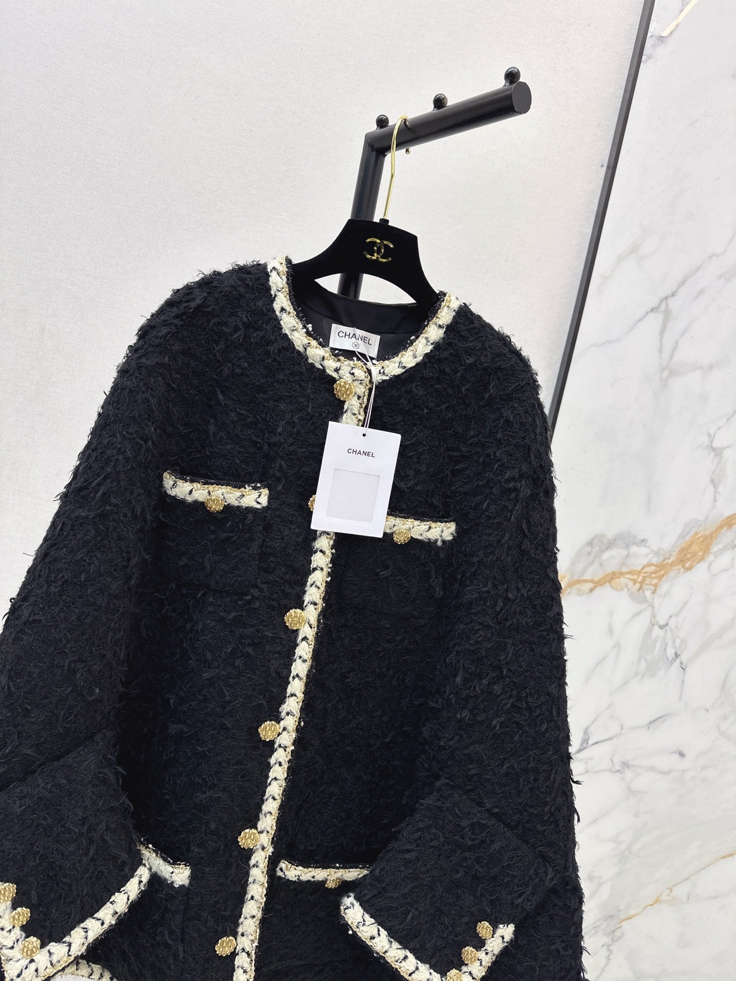 Chan NEW tweed cape coat