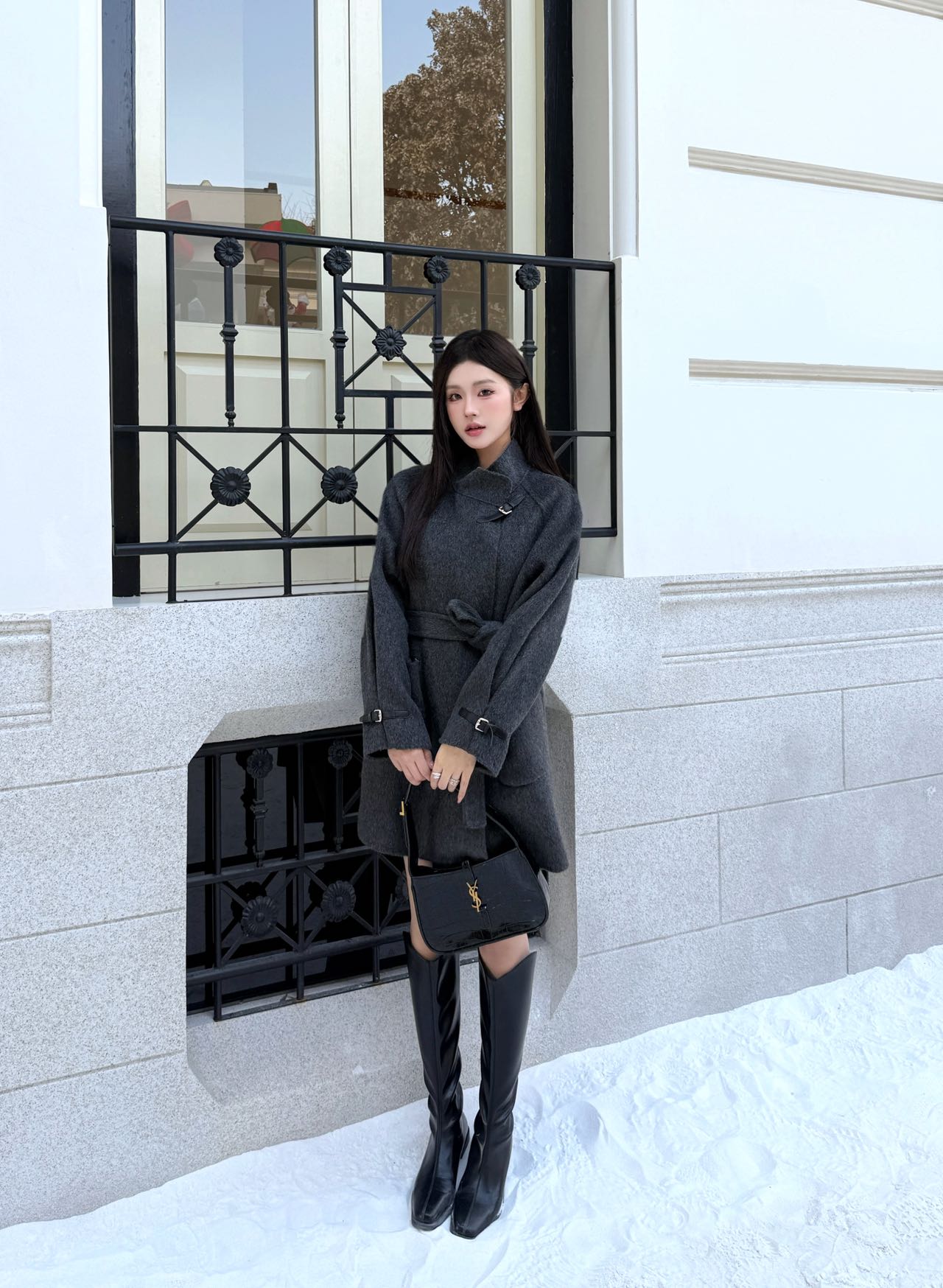 Herm NEW woolen belted overcoats