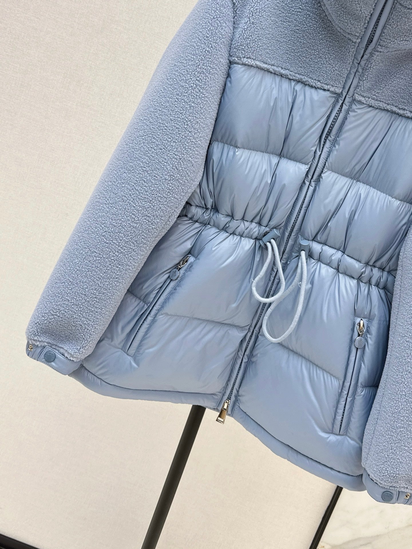 Monc NEW fleece-paneled down jacket