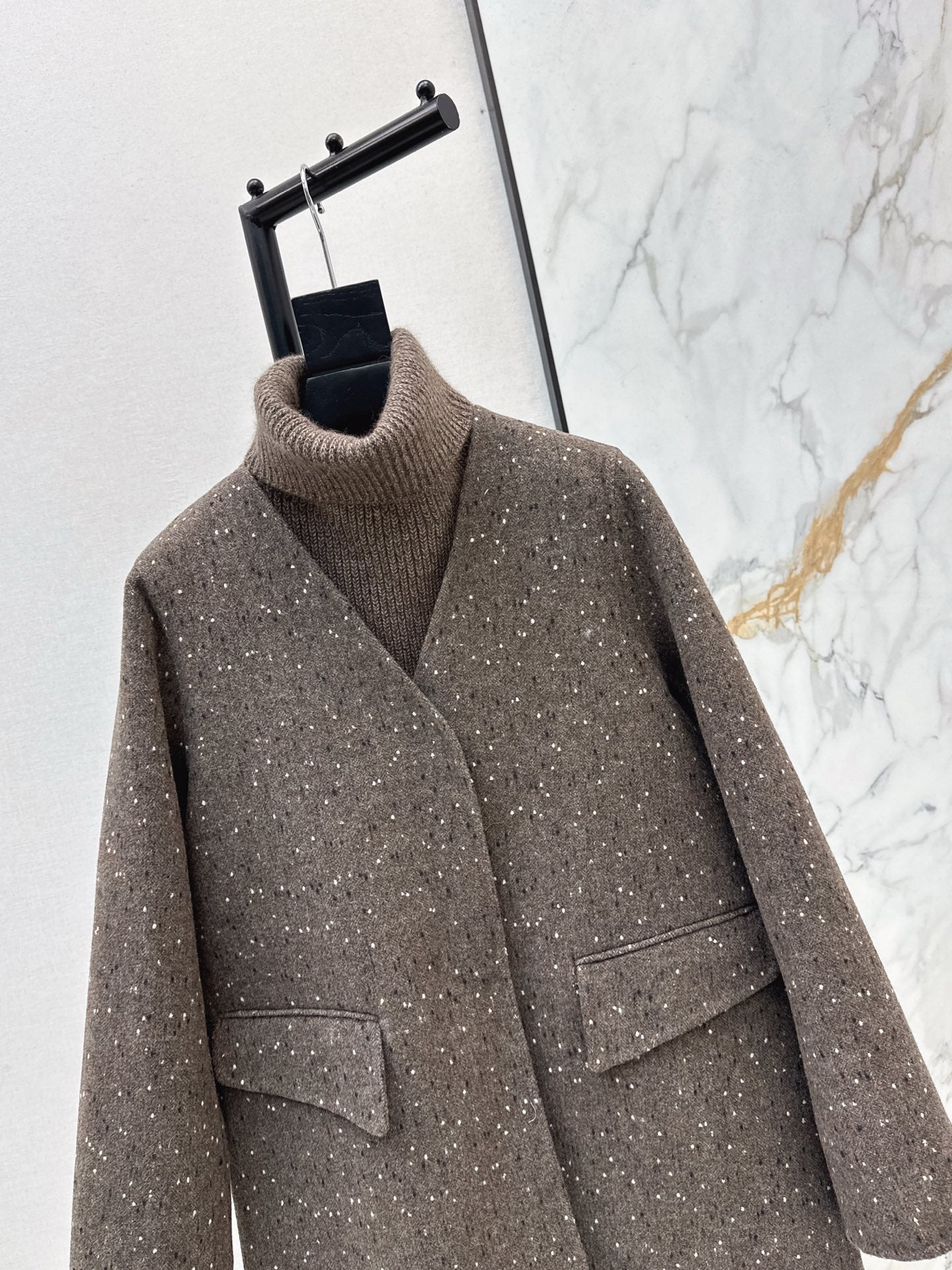 Max NEW wool jacket with shawl