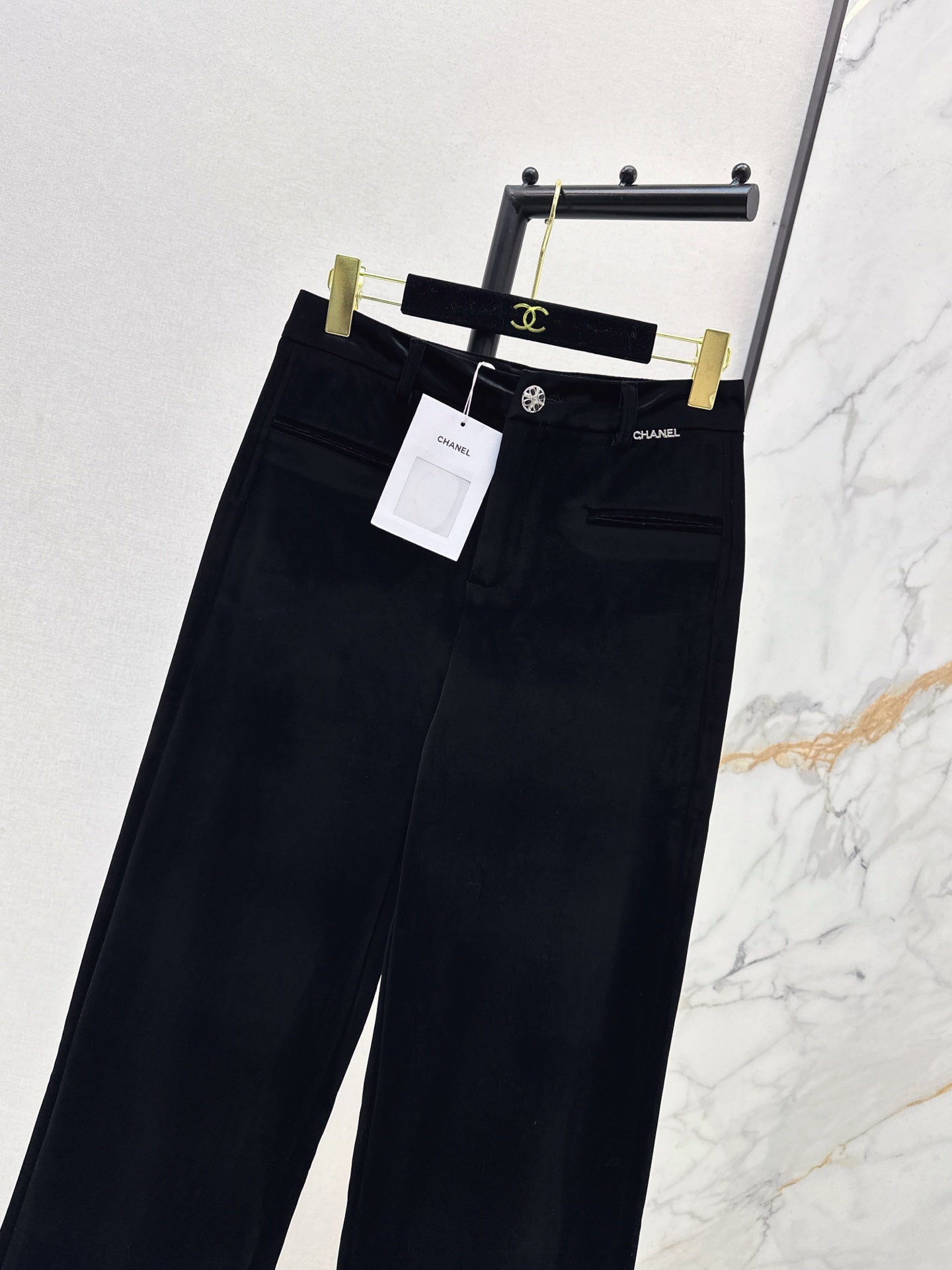 Chan NEW Velvet wide-leg pants