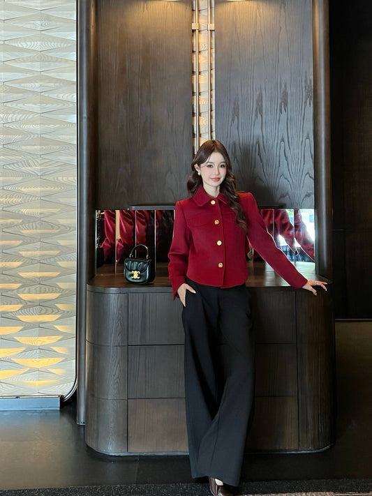 Ce1i NEW woolen vintage jacket