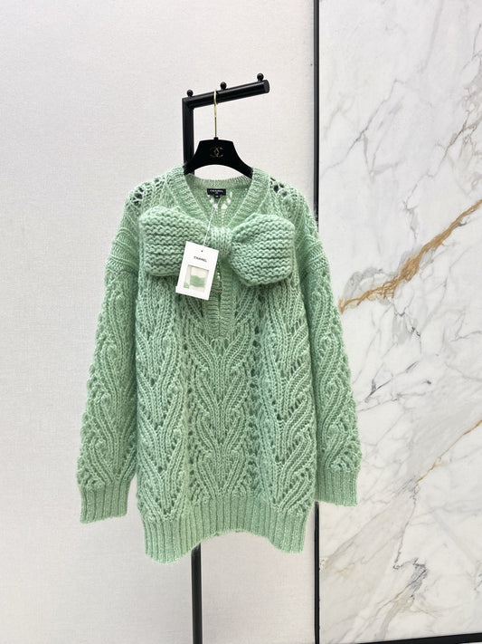 Chan NEW knit bow dress