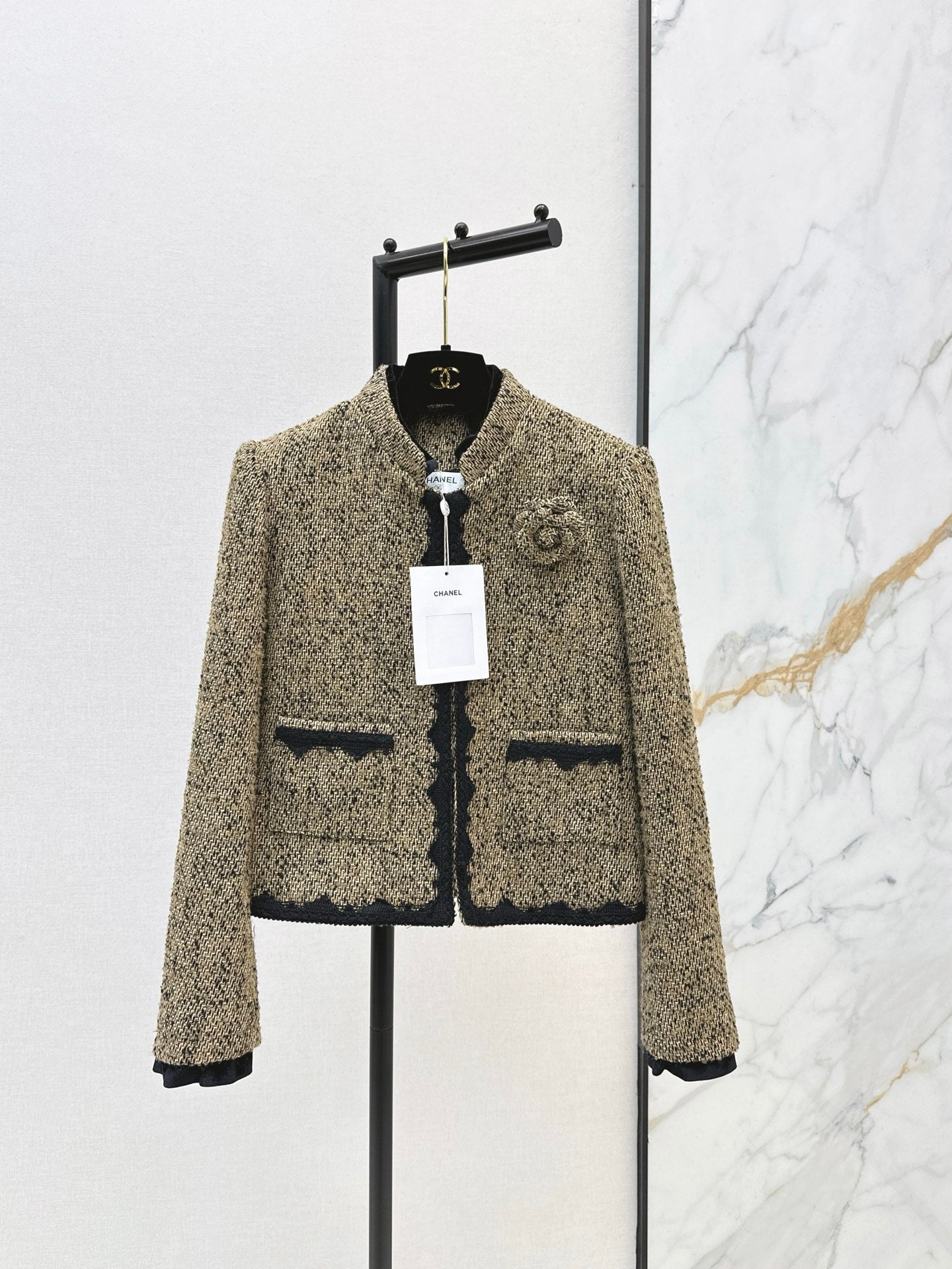 Chan NEW woven tweed jacket