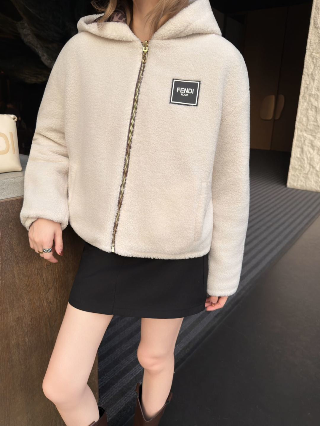 Fend NEW reversible hooded jacket