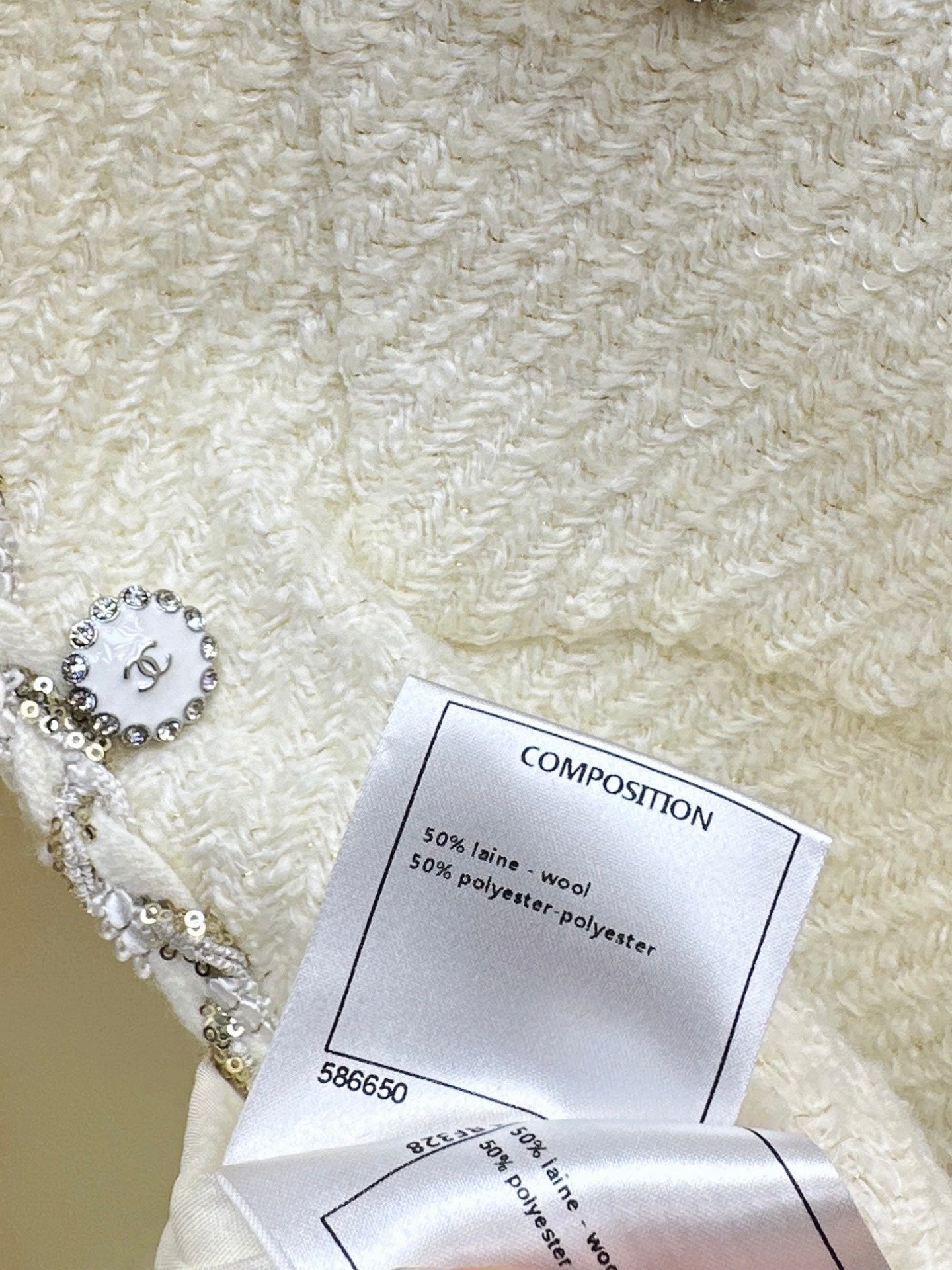 Chan NEW woven tweed jacket