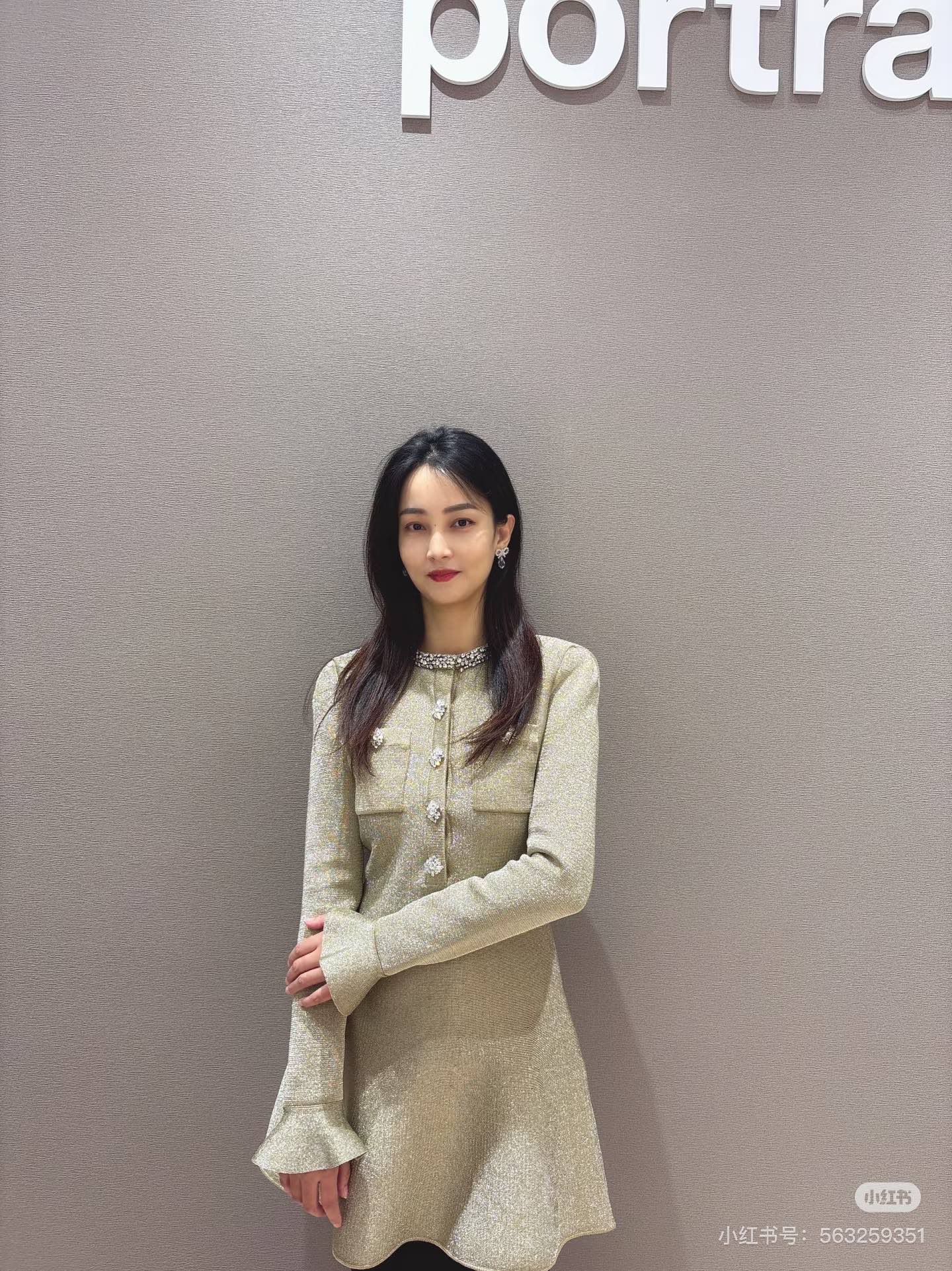 Sp NEW rhinestones knit dress