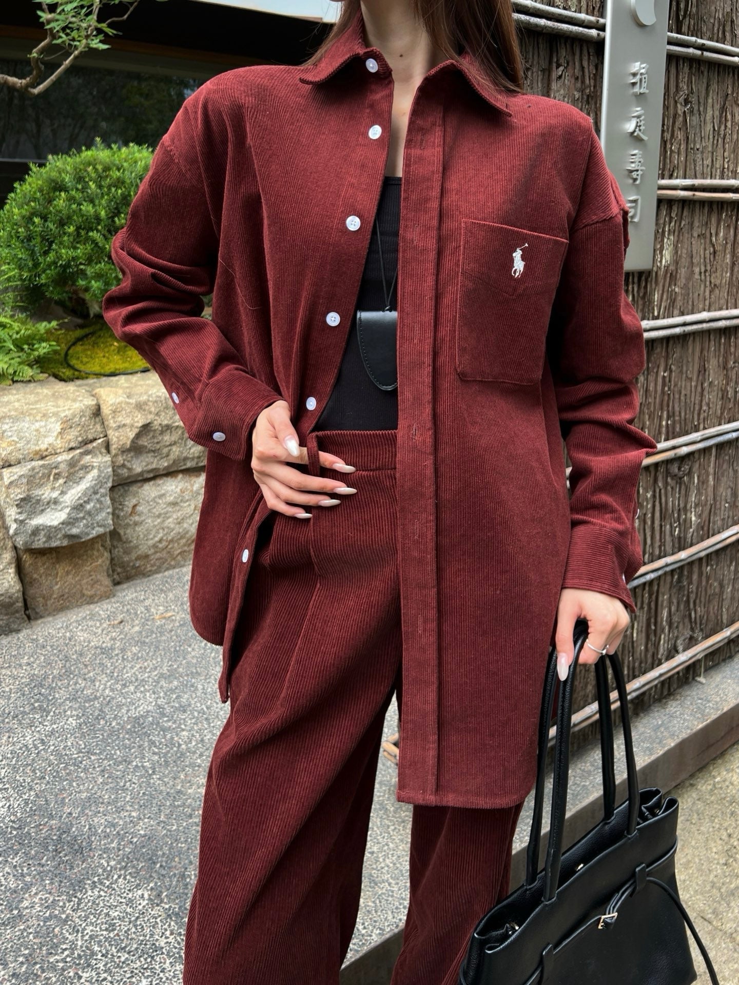 Ral NEW Embroidered corduroy shirt