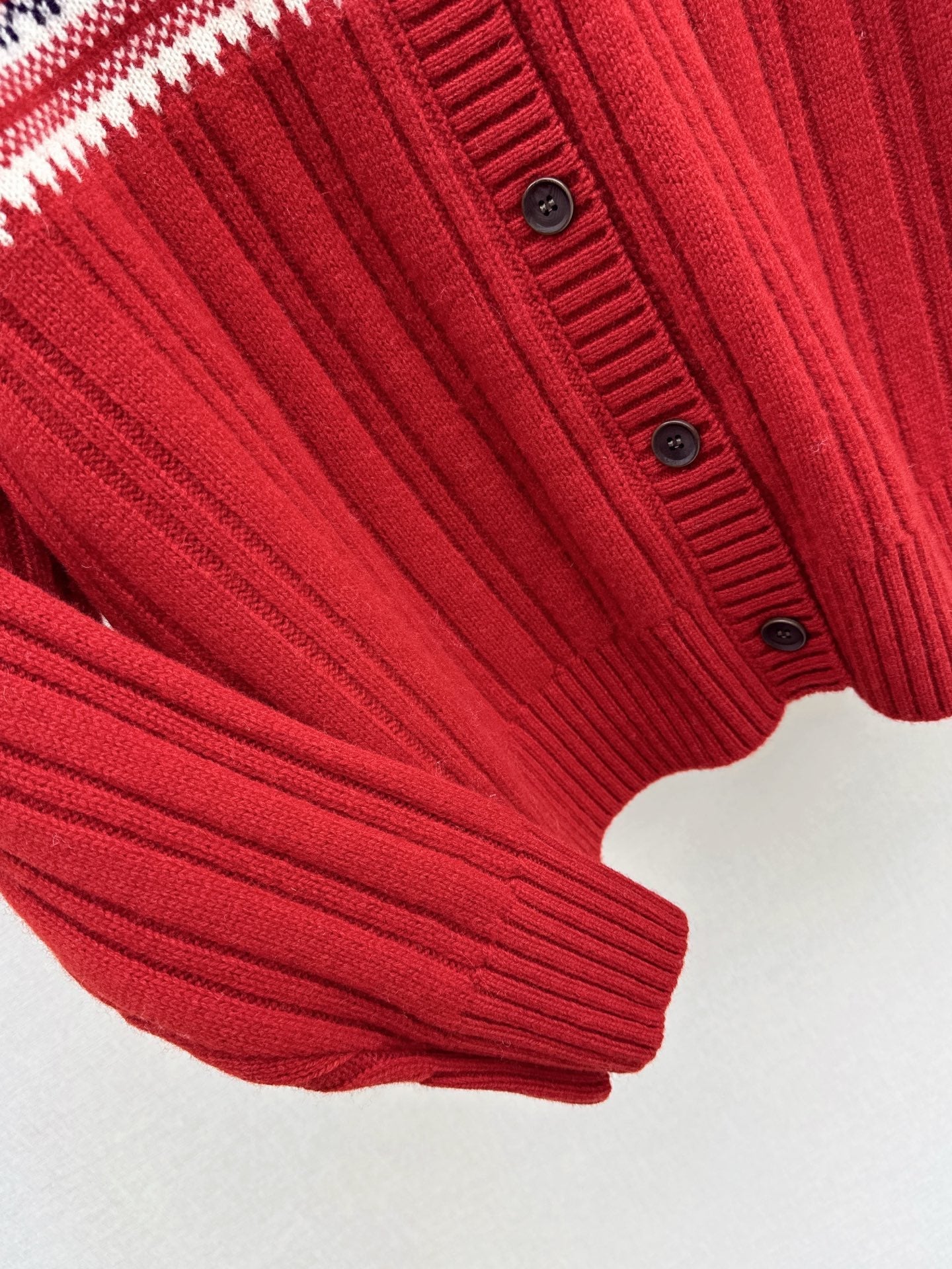 Loro NEW Fair Isle hooded knitted cardigan