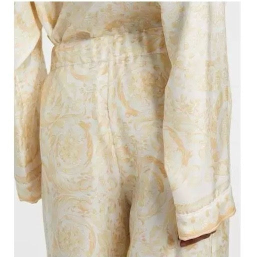 Ver NEW Printed silk straight-leg trousers