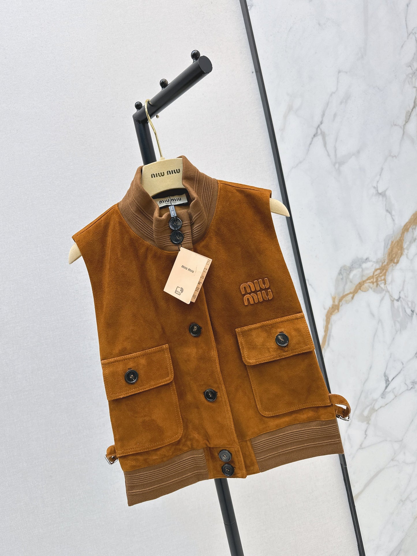 Miu NEW suede vest jacket