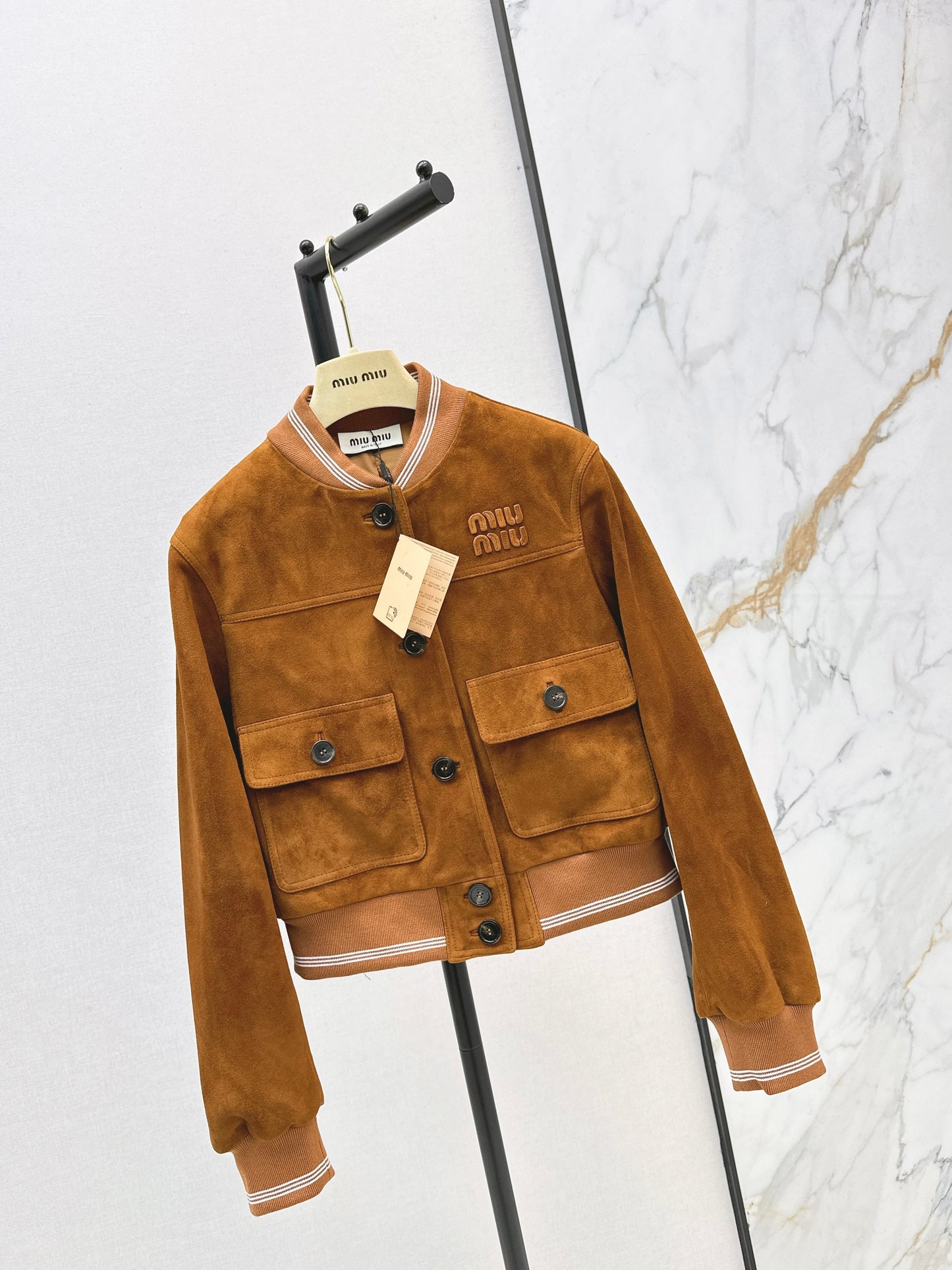 Miu NEW suede feather jacket