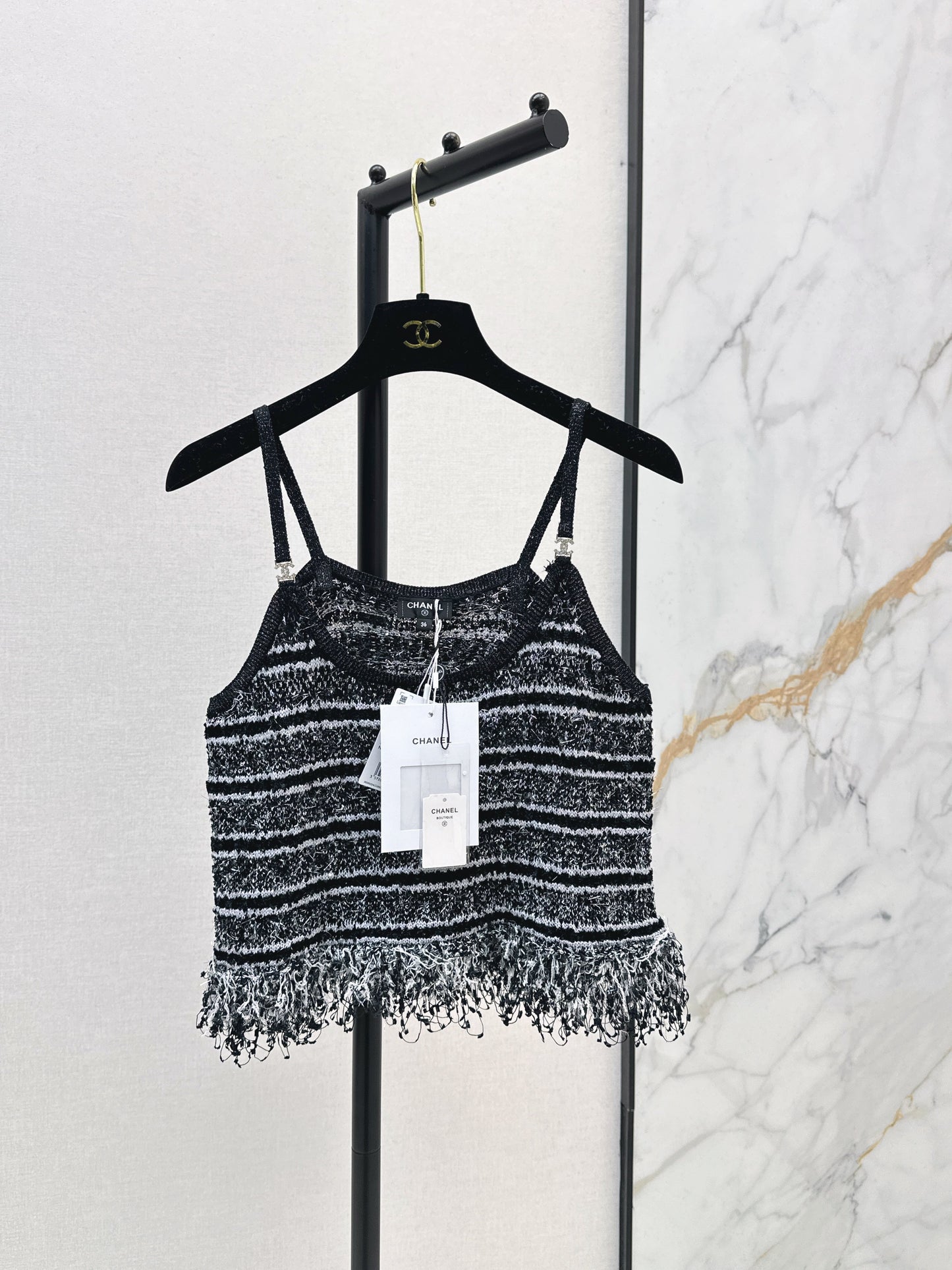 Chan NEW tassel knit camisole