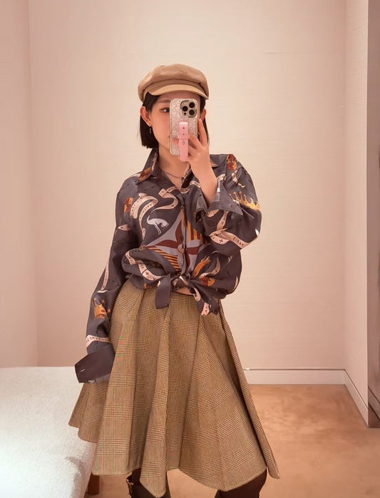 Louis NEW printed silk shirt