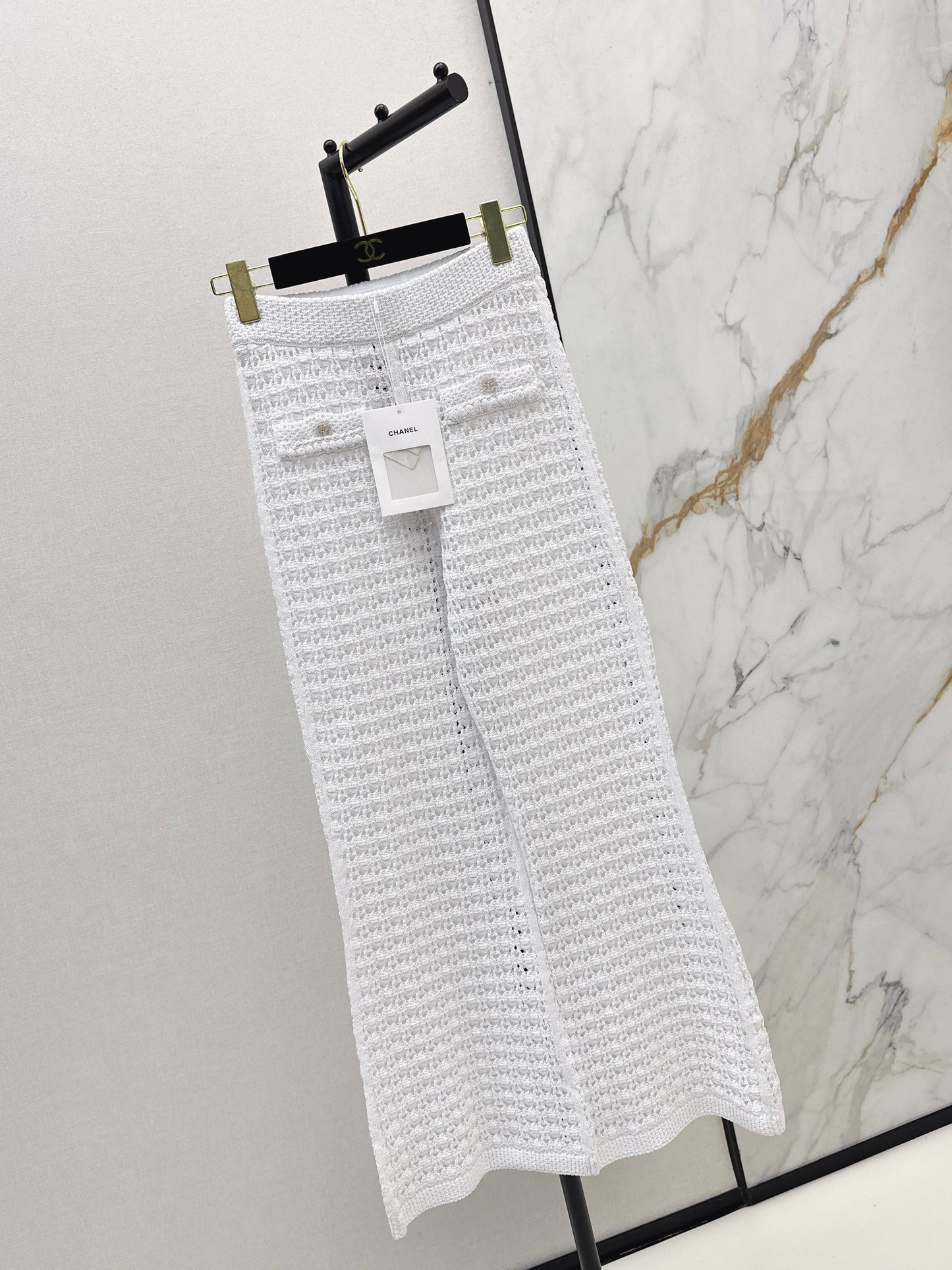 Chan NEW hollow knit pants