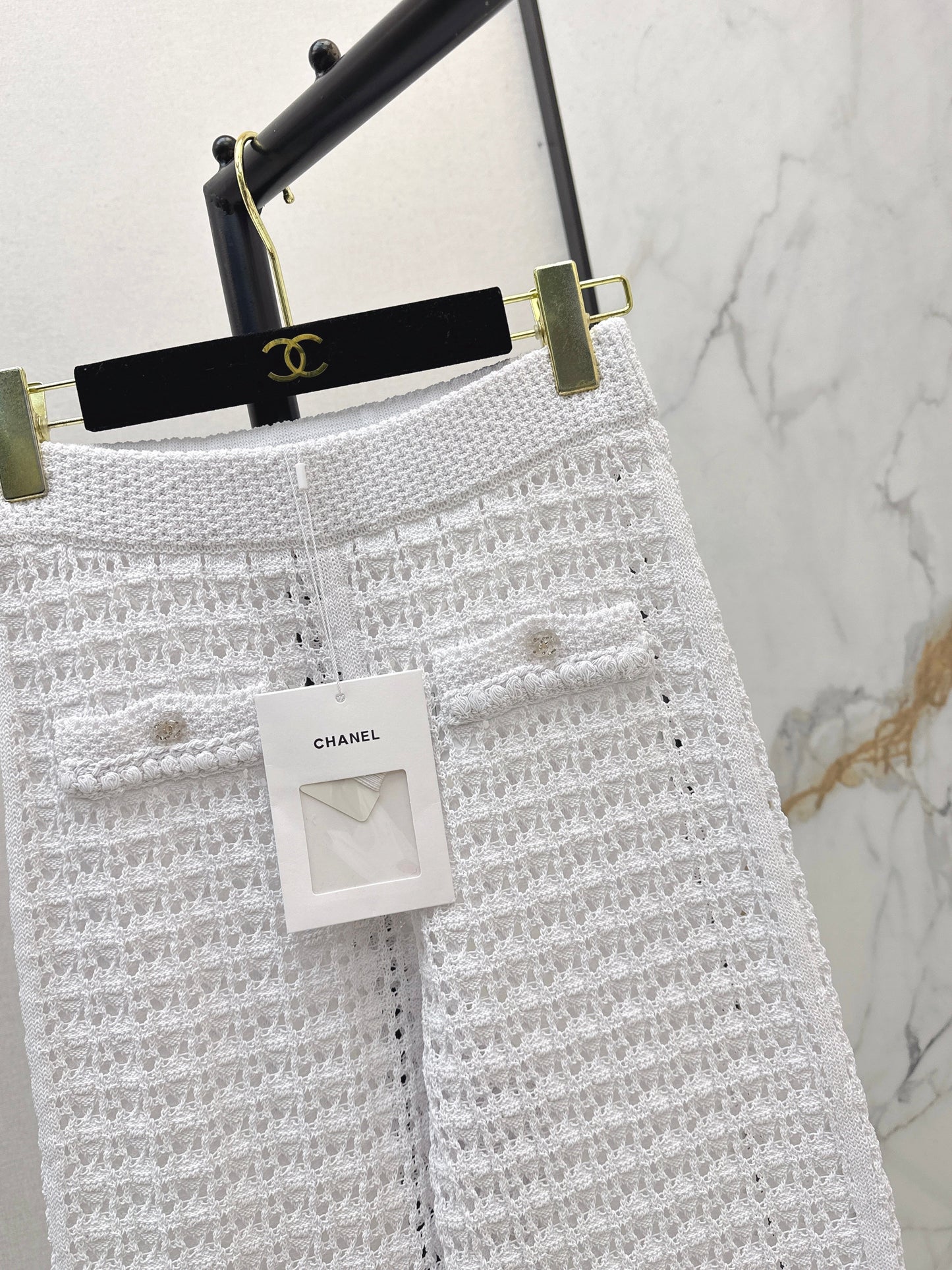 Chan NEW hollow knit pants