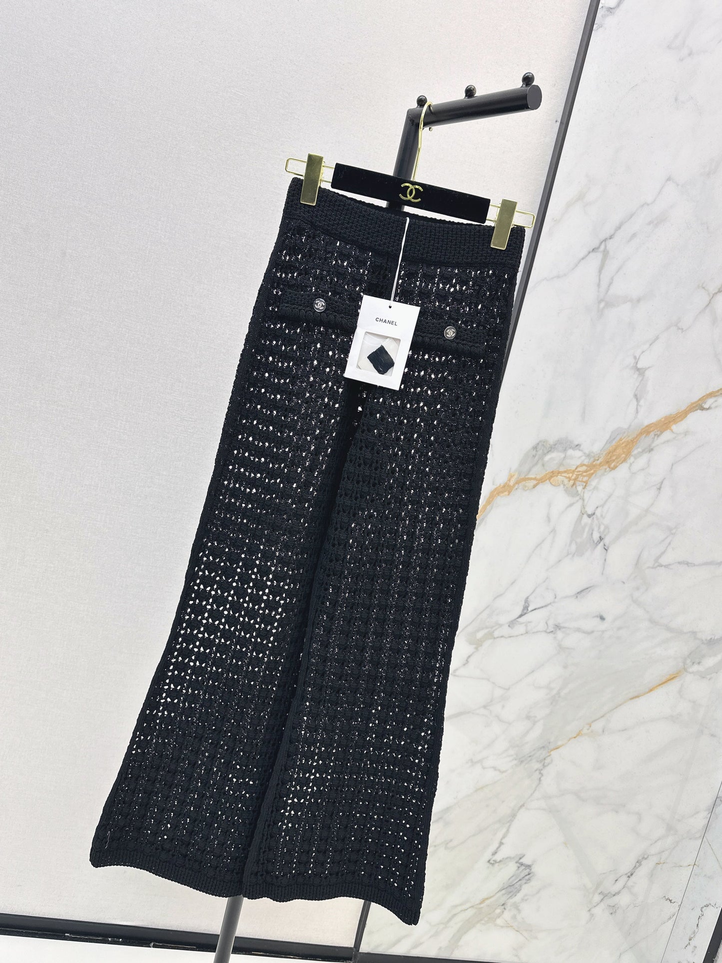 Chan NEW hollow knit pants