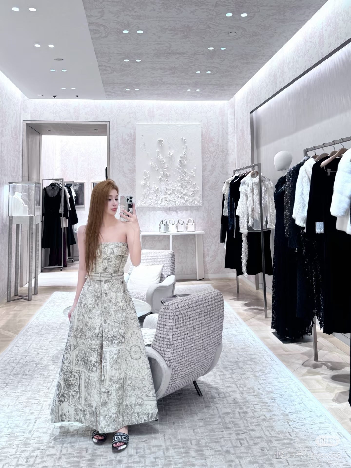 CD NEW strapless dress