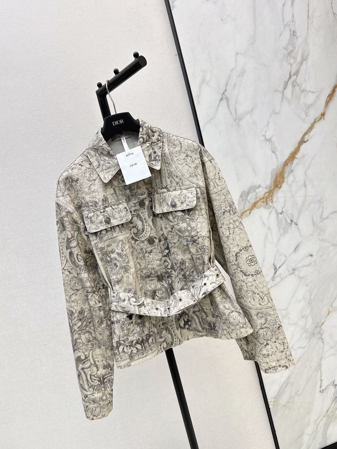 CD NEW printed denim jacket