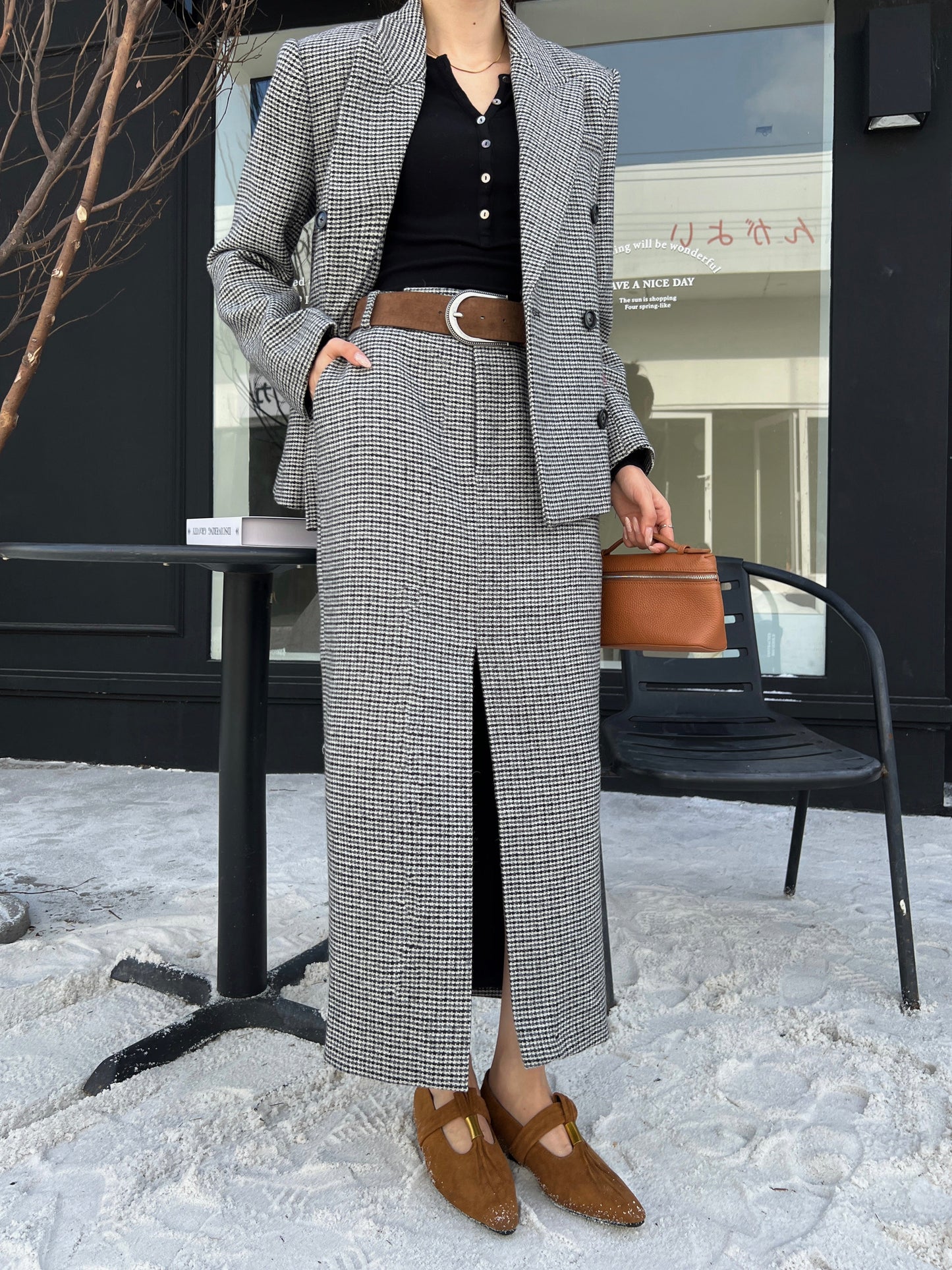 Brun' NEW houndstooth skirts