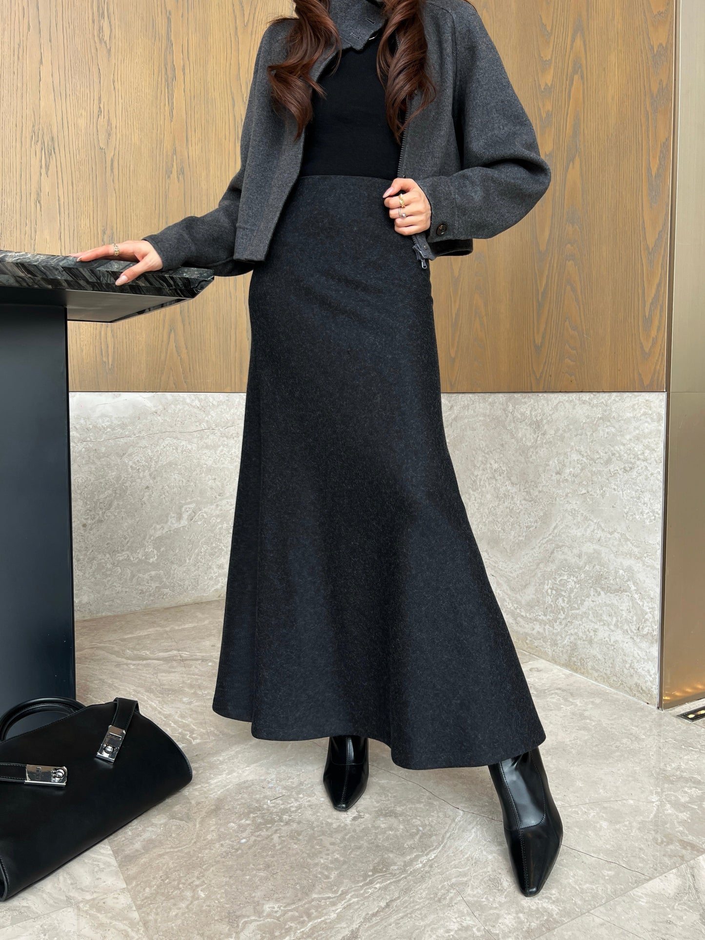 Brun NEW godet skirt