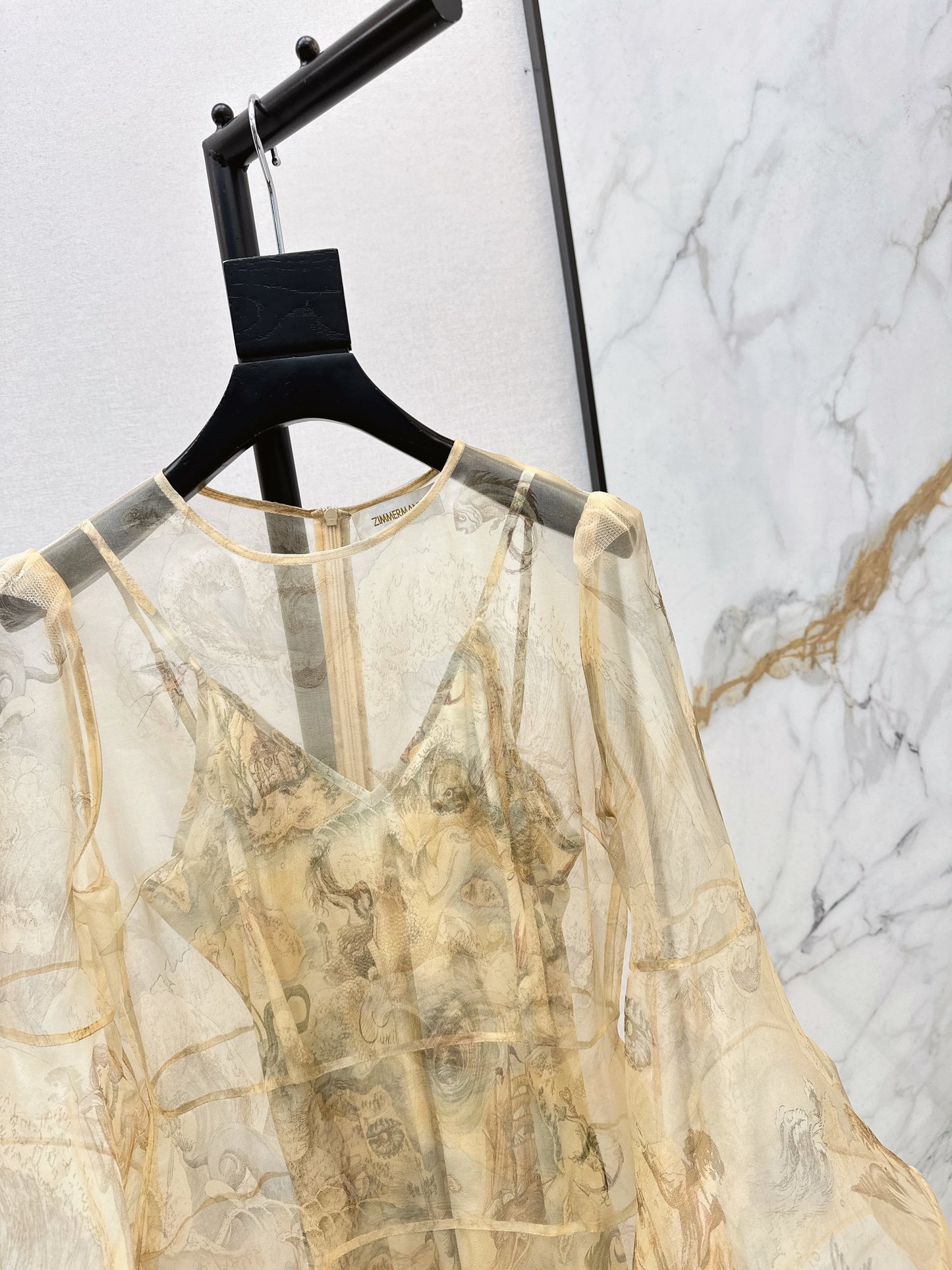 Zimm NEW silk printed dress